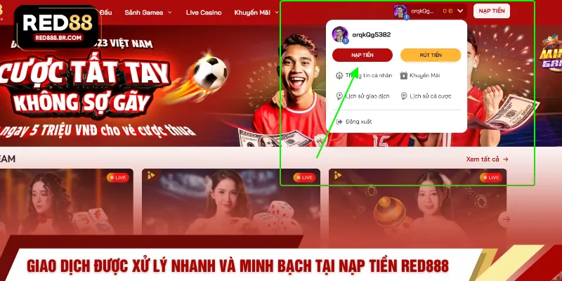 Nạp Tiền RED88 – Quy Trình Giao Dịch An Toàn Cho Hội Viên - tiger96.sbs